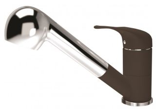 Смеситель для кухни Florentina Сигма с выдвижным изливом мокко