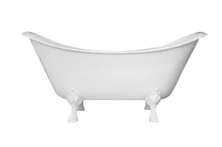 Ванна из литьевого мрамора Эстет Scarlett silk ФР-00014622 180x77см белый матовый