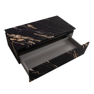 Тумба Cezares с одним выкатным ящиком, Черный Фьюжн, 996x476x300, SLIDER-1000-1C-PI-NF-P
