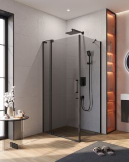 Душевой уголок CEZARES SLIDER-AH-1-80-90/100-GRIGIO-NERO