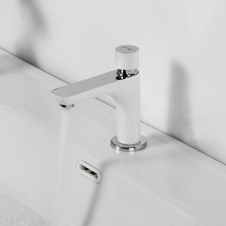 Кнопочно-порционный кран Gappo G5148 белый/хром