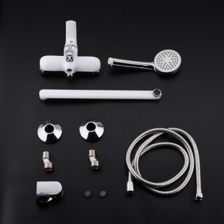 Смеситель для ванны и душа Frap F2231 хром белый