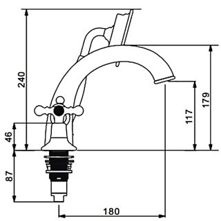 Смеситель на борт ванны Gappo G1189-4 бронза