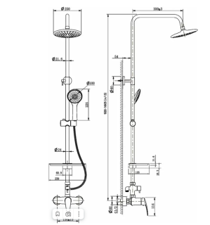 Душевая стойка Lemark Linara LM0460C