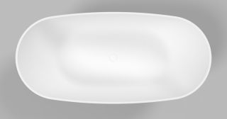 Ванна из искусственного камня Whitecross Onyx D 0207.160075.200 160x75см белый матовый