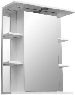 Зеркало-шкаф с подсветкой Stella Polar Лаура 60см правый белый SP-00000050