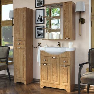 Тумба под раковину Stella Polar Кармела 75см карпатская ель SP-00000179