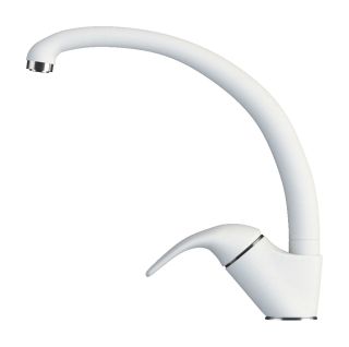 Смеситель для кухни Tolero Высокий белый 694753