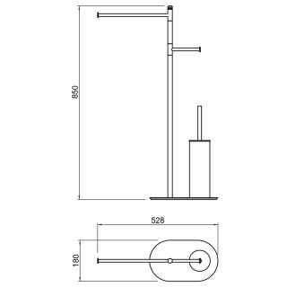 Стойка в ванную комнату Timo Saona 13085/16 белый матовый