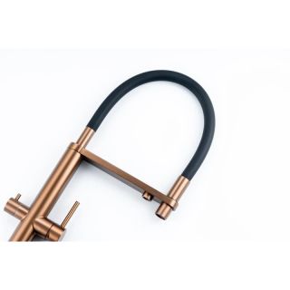 Смеситель для кухни с подключением фильтра Knotlor SS-15/RB, бронза