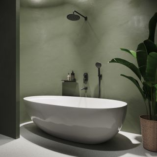 Душевой комплект IDDIS Ray RAYBL03i68 чёрный матовый