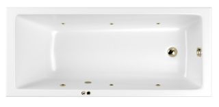 Гидромассажная ванна Whitecross Wave Slim 0111.160070.100.SOFT.BR 160x70см Soft бронза