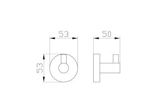 Крючок для ванной Wonzon & Woghand Easy WW-8105 хром