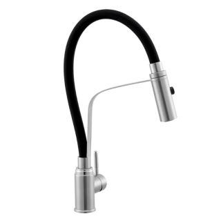 Смеситель для кухни с гибким изливом и режимом "душ" Knotlor SS-07, сатин