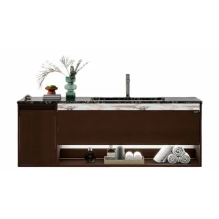 Тумба под раковину  Black&White Universe 9701400 Темное дерево 140 см