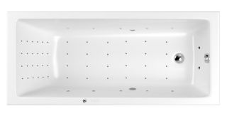 Гидромассажная ванна Whitecross Wave Slim 0111.180080.100.NANO.CR 180x80см Nano хром