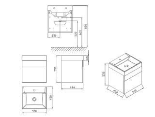 Ravak Тумба под умывальник SD Natural 800 белая