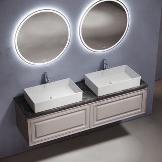 Столешница из керамогранита Sancos TT160A1X c отверстием под смеситель 160 см Black Sky