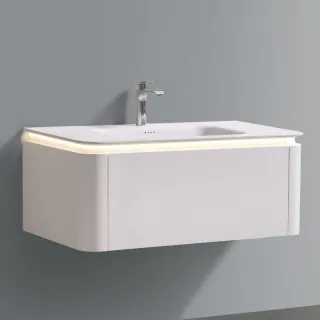 Тумба под раковину  Black&White Universe 9251100 белая 110 см