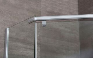 Душевой уголок Erlit Comfort ER10109V-C4 (900x900x2000) пятиугольное, тонированное