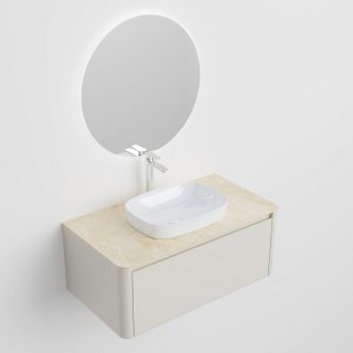 Тумба с раковиной Black&White Universe 9161000 100 см бежевый