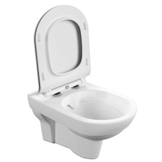 Унитаз подвесной Cersanit City Clean On DPL EO slim MZ-CITY-COn-S-DL безободковый белый