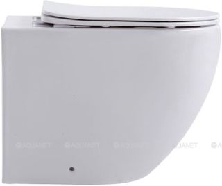 Унитаз приставной Aquanet Rimless Cetus 2.0 F LX-1902 243540 белый