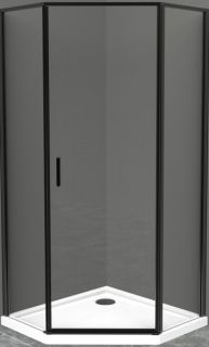 Душевой уголок BelBagno Uno 100см чёрный UNO-195-P-1-100-C-NERO