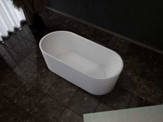 Ванна из искусственного камня ABBER Stein AS9650 170x80см белый матовый