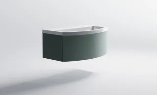 Тумба с раковиной Astra-Form Венеция 2.0 3100001ncss3005-b80g+04010019 100 см зелёный матовый