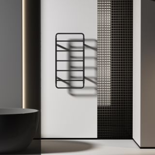 Полотенцесушитель электрический Wonzon & Woghand Wismar WW-AL202-MB 47x90 см чёрный матовый