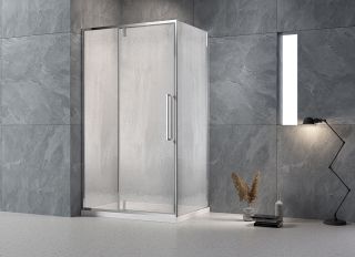 Душевой уголок Veconi Rovigo RV-034R, 1200х1000х1950, хром, стекло дождь