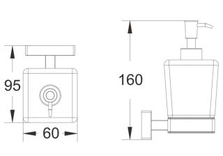 Дозатор жидкого мыла Shevanik SG5644H чёрный
