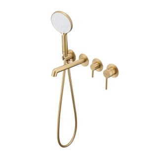 Смеситель для ванны встраиваемый Raglo R20.32.03 золотой сатин