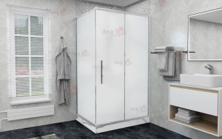 Душевой уголок AvaCan FС120-140 + SС 80 MT хром