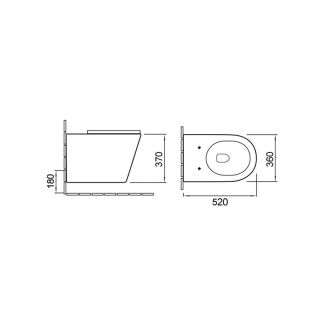 Унитаз подвесной Vincea Piatti VT1-11 белый безободковый ультратонкое soft-close сиденье