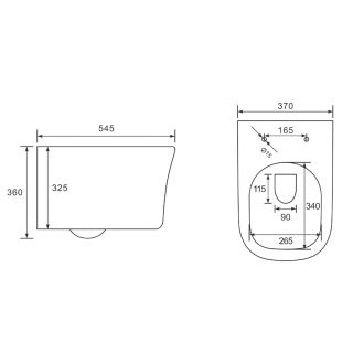 Унитаз подвесной Vincea  Arco VT1-36 безободковый белый ультратонкое soft-close сиденье