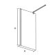 Перегородка для душа RGW WA-01 80x195