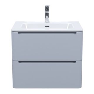 Подвесная тумба с раковиной IDDIS Edifice EDI60L0i95K 60см светло-серый