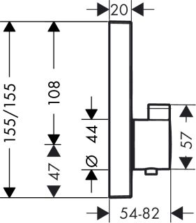 Смеситель для душа Hansgrohe ShowerSelect 15763000S хром