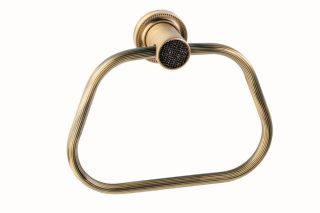 Полотенцедержатель Boheme Royal Cristal 10925-BR-B бронза/чёрный