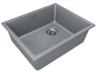 Мойка кухонная Paulmark Lumi LU55SK-GRM серый металлик