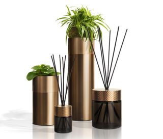 Ваза Gessi Home Decor Diamantato 68621.726 16x30 см брашированная бронза