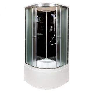 Душевая кабина Deto B90S BLACK 90х90х220 см