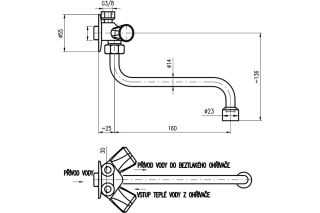 Смеситель для раковины Rav Slezak EN001.1/21 хром