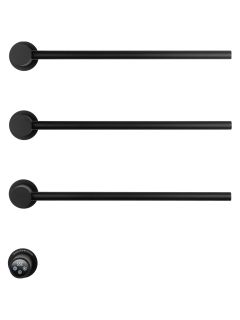 Полотенцесушитель электрический встраиваемый Wonzon & Woghand Hamburg WW-AL313-MB 46x57 см с внутренней частью чёрный матовый