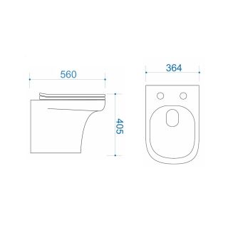 Унитаз приставной Maretti Veneto безободковый с микролифтом, VE10PRBM61-844, белый