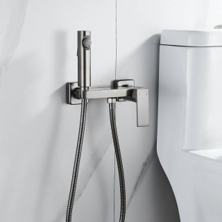 Гигиенический душ со смесителем Rose R1805T-1 пепельный