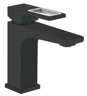 Смеситель для раковины Shevanik S9001H чёрный/хром