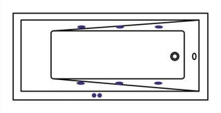 Гидромассажная ванна Whitecross Wave Slim 0111.150070.100.SOFT.BR 150x70см Soft бронза